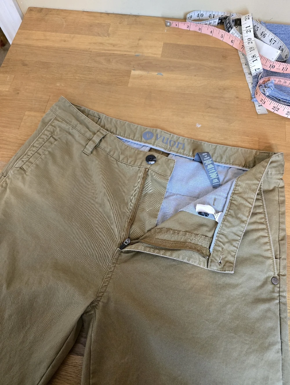 Vuori Collins Chino Pants Men’s 33 V433 Brown Stretch Cotton Slim Travel Casual - Picture 9 of 12